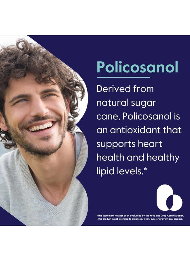 BESTVITE - Policosanol 25mg (180 Vegetarian Capsules) - No Stearates - No Flow Agents - Vegan - Non GMO - Gluten Free - Image 1