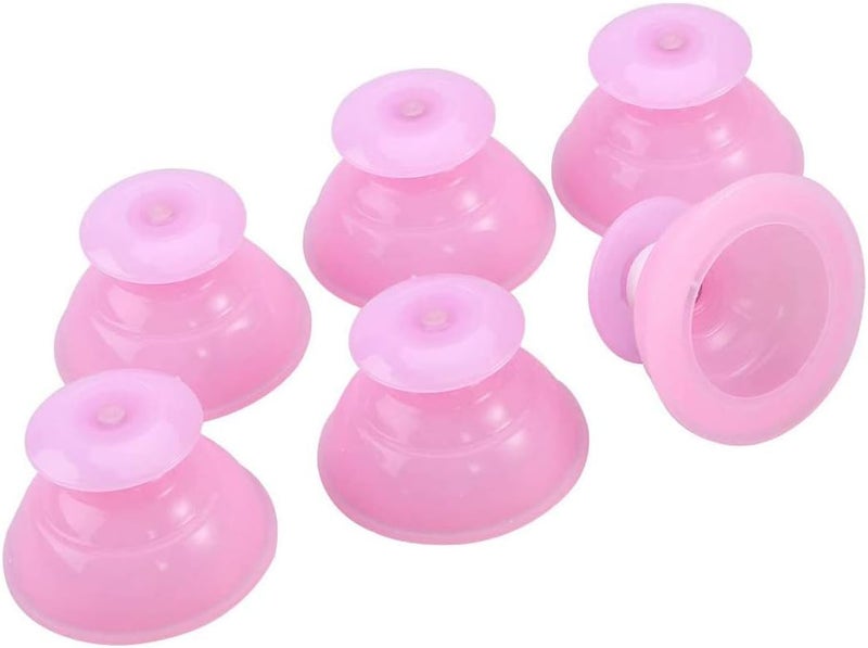 Healthcom 12 Pcs Pink Silicone Cupping Cups Set Professional Vacuum Massage Suction Therapy Set Body Cupping Suction Cups Massage Cup Chinese Hygroscopic Cups for Pain Relief Muscle Relaxation  - Image 3