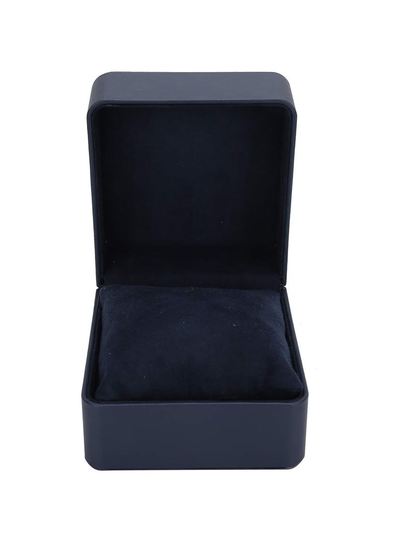 GGOOT Single Slot Watch Box with Soft Pillow, PU Leather Watch Display Case Jewelry Organizer for Men Women Traveling Gift Bracelet(Dark Blue) - Image 1
