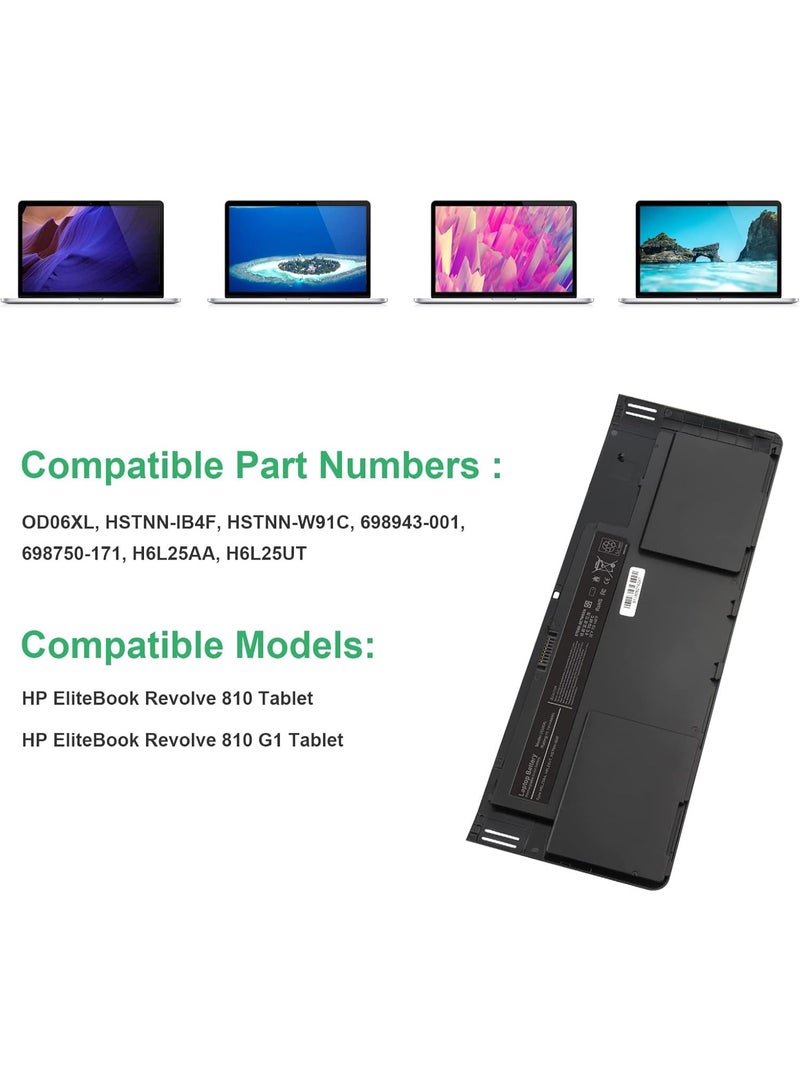 Replacement Laptop Battery, High Capacity Rechargeable Li-ion Battery Pack, Compatible with Select Convertible Tablet Laptop Devices, Stable Power Performance for Daily Use - Image 4