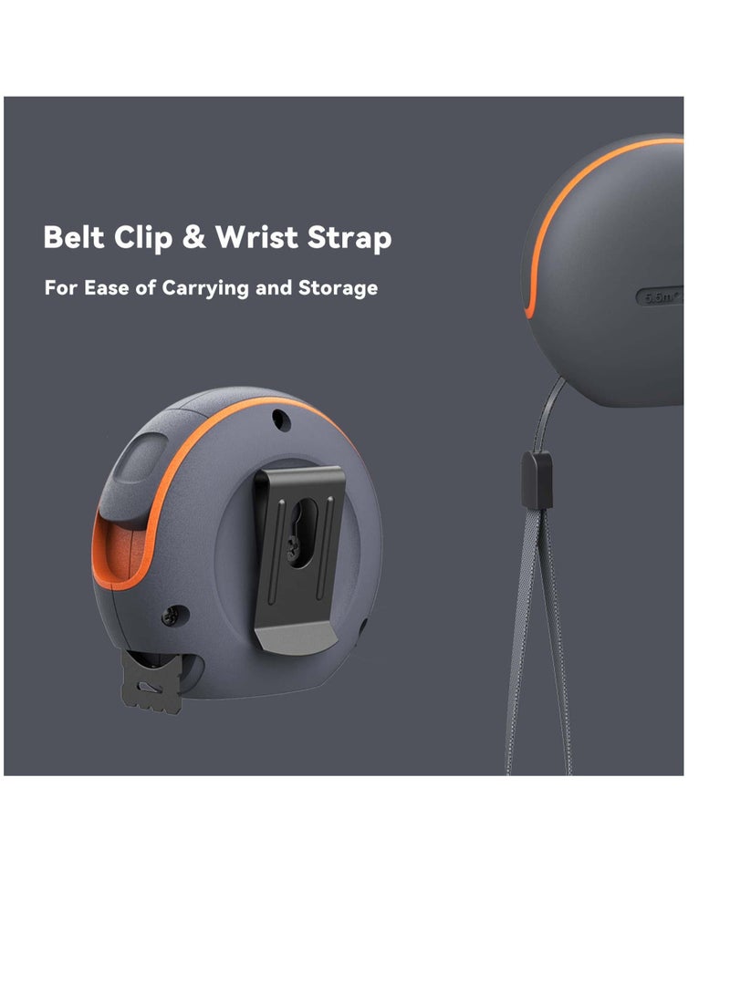 18Ft Measuring Tape Measure, Tape Measure 5.5 m Metric Imperial with Retractable Blade and Lock Button, Apply to Construction, Contractor, Carpenter, Architect, Woodworking - Image 5