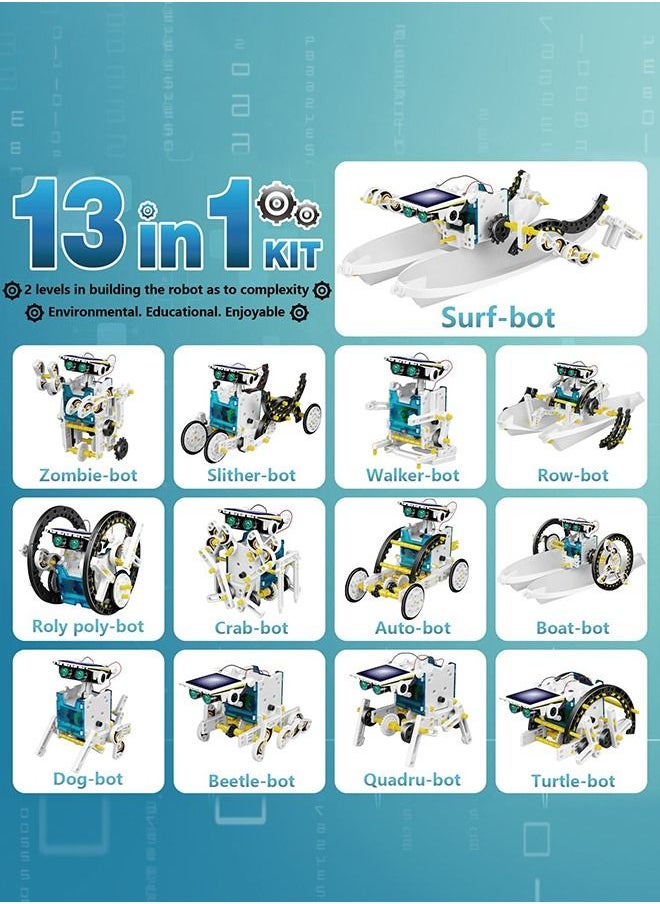 13 In 1 Solar Power Robots Creation Kit Science Toy, Age 8-12 Years