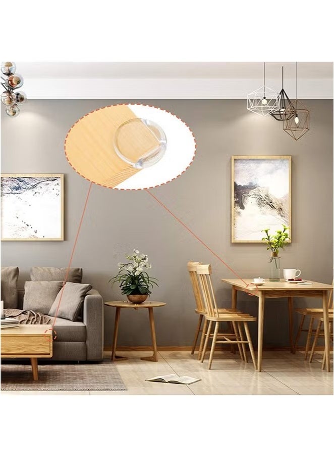 8 Pack Round Corner Guards, Baby Safety Corner Protectors with 3M Adhesive, 30×30×25mm Thickened Soft Silicone Edge Bumpers, Transparent Furniture Corner Covers for Baby Proofing - Image 3