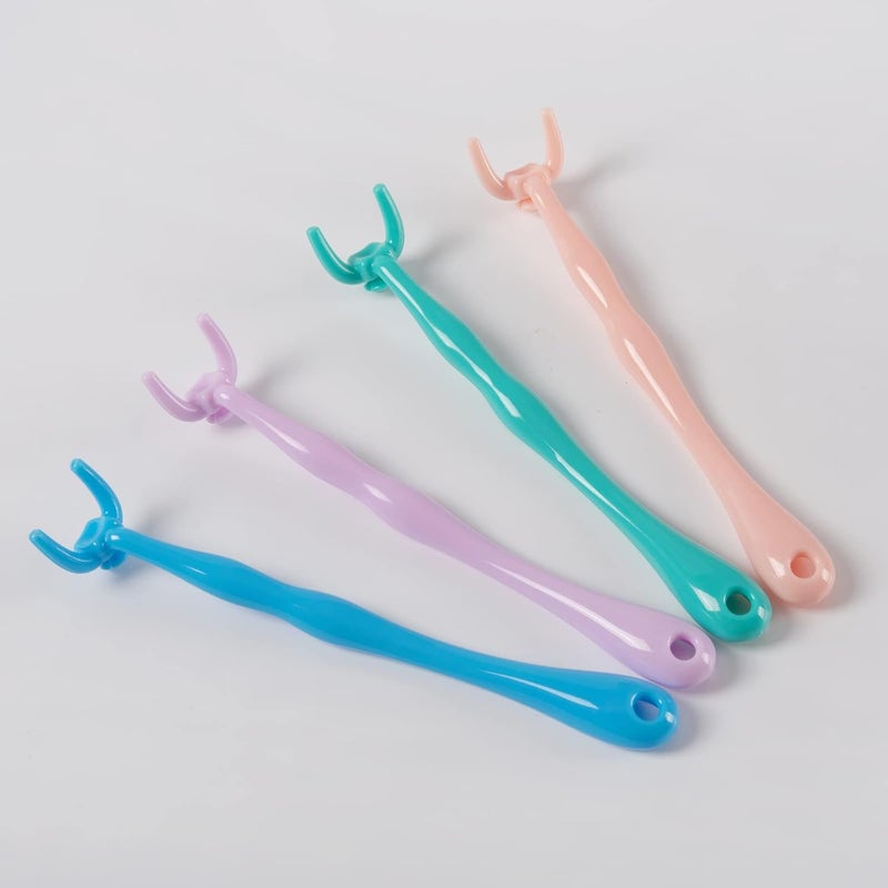 YaPoola Reusable NO-Waste Dental Floss Handle 1 Counts for Adults and Kids Teeth Cleaning Interdental Brush Unflavored Floss Picks Colorful Design floas Holder Flosser - Image 1