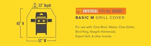 Char-Broil 2 Burner Medium Basic Grill Cover - Image 3