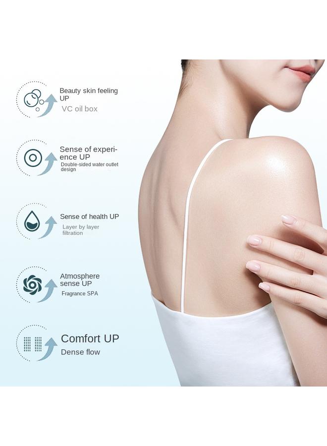 Bluejw Essential Oil VC Fragrance Double-sided Skin Beauty Shower Filter Water Purification Booster Household Hand-held Chlorine Removal Three-speed Aromatherapy Nozzle - Image 4