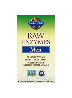 Garden of Life Garden of Life, RAW Enzymes, Men, 90 Vegetarian Capsules  - Image 1
