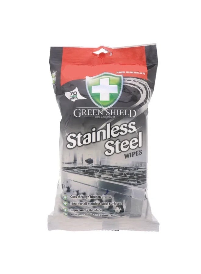 Stainless Steel Wipes - 70 Wipes