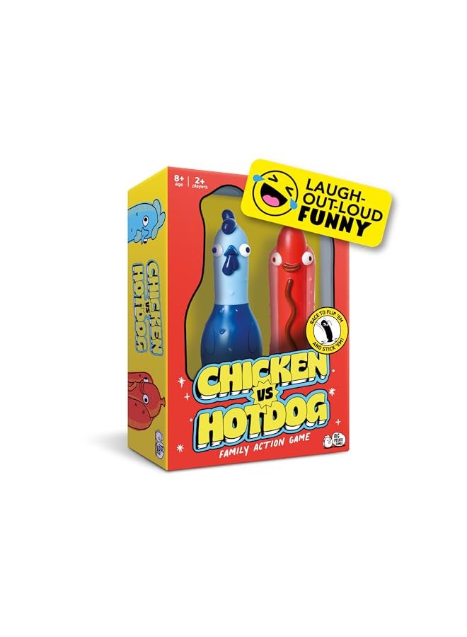Big Potato Chicken vs Hotdog: The Ultimate Challenge Party Game for Flipping-Fun Families, Board Game for Game Nights - Image 1