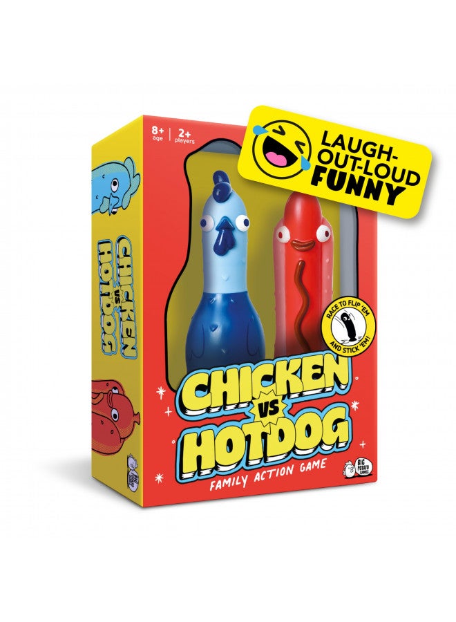 Big Potato Chicken vs Hotdog: The Ultimate Challenge Party Game for Flipping-Fun Families, Board Game for Game Nights - Image 2