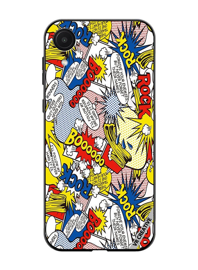 VR CREATIVE Protective Case Cover For Samsung Galaxy A03 Core Pop Art Design Multicolour - Image 1