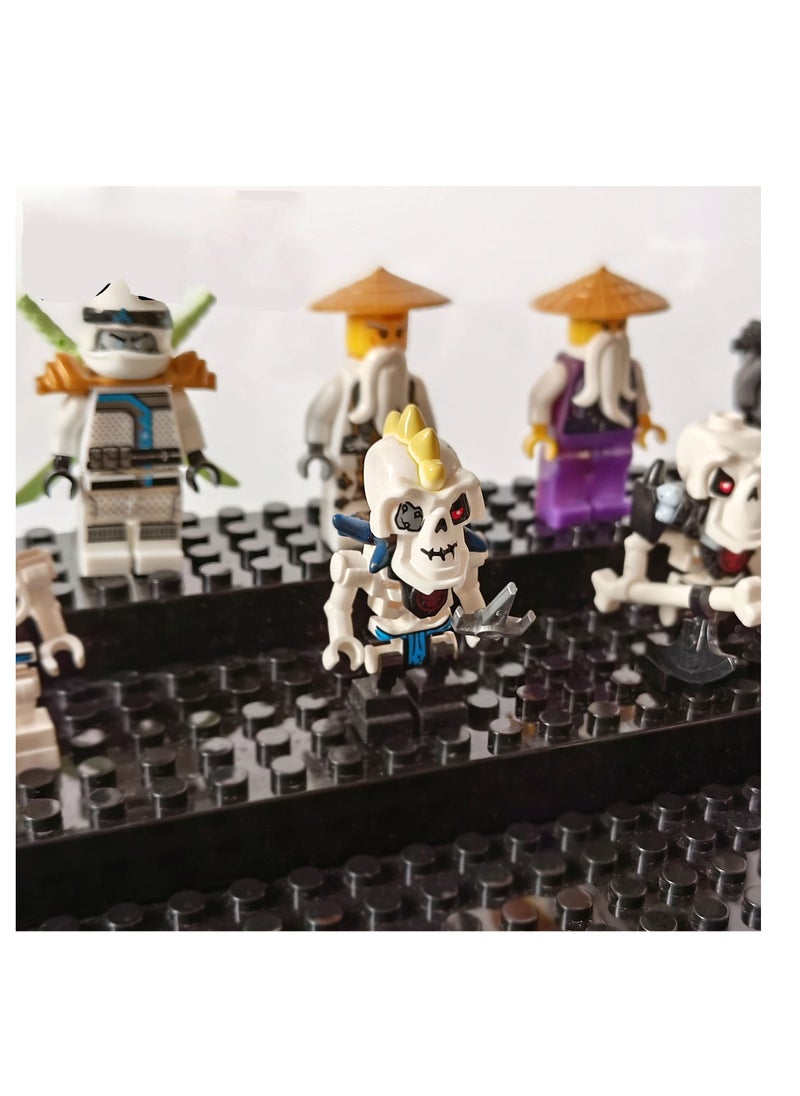 Excefore - Display Case for Figures, Dustproof Clear Display Box, Acrylic Display Case for Brick Figures, Suitable for Minifigures Action Figures Blocks (Black) - Image 1