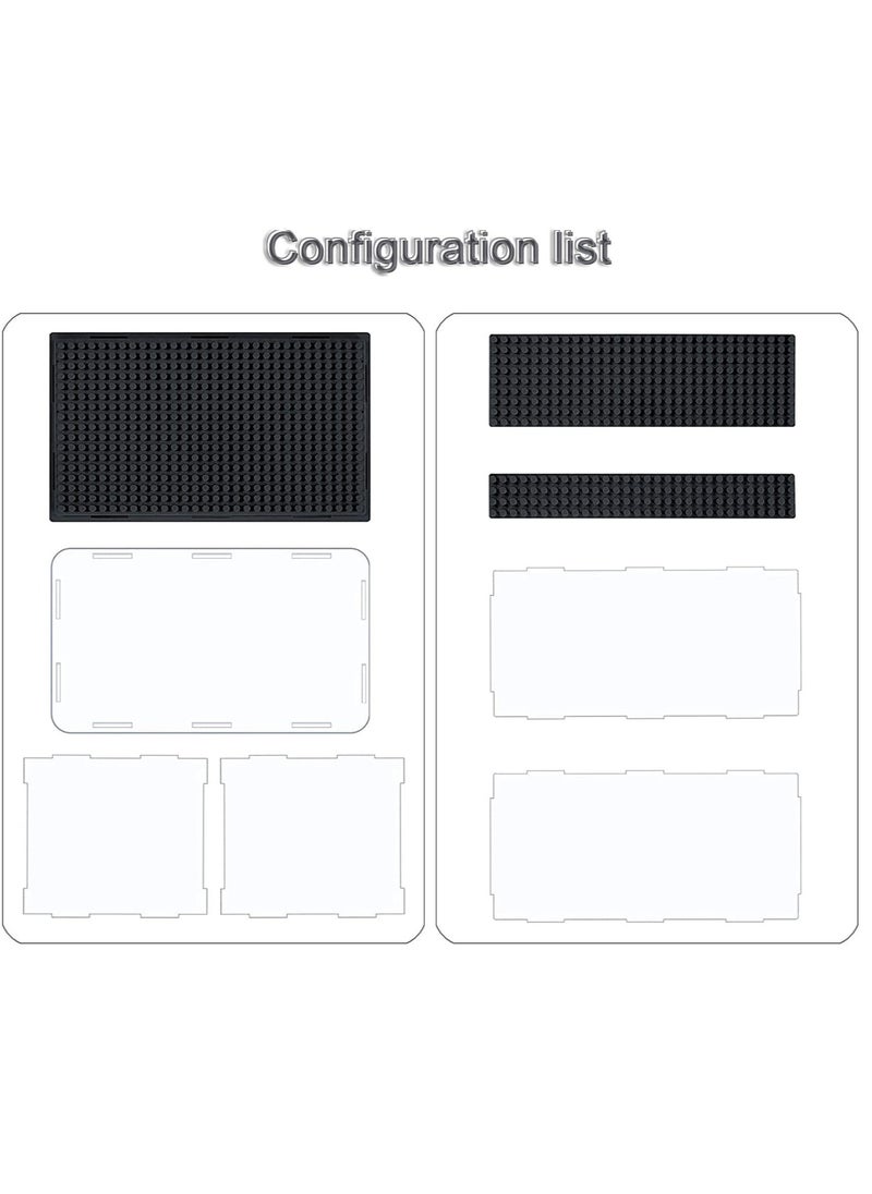 Excefore Display Case for Figures, Dustproof Clear Display Box, Acrylic Display Case for Brick Figures, Suitable for Minifigures Action Figures Blocks (Black)  - Image 3