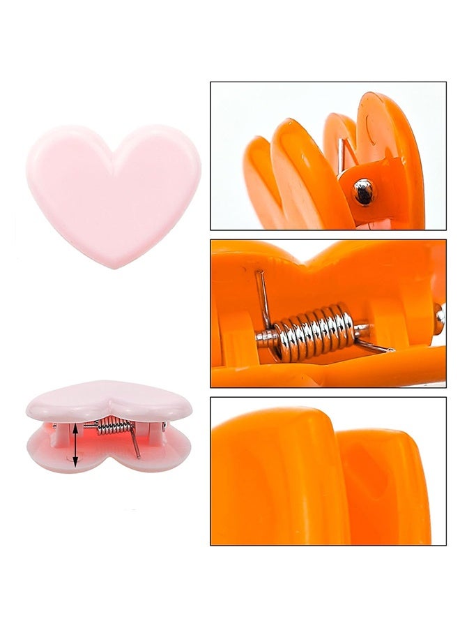25 PCS Heart Shaped Binder Clips, Paper and Bag Clips, Office Folder Small Binder Clip, Mini Decorative Paper Clips, Wedding Binder Cartoon Bookmark Clip for Coffee Office Photo Picture Pages Holder - Image 3