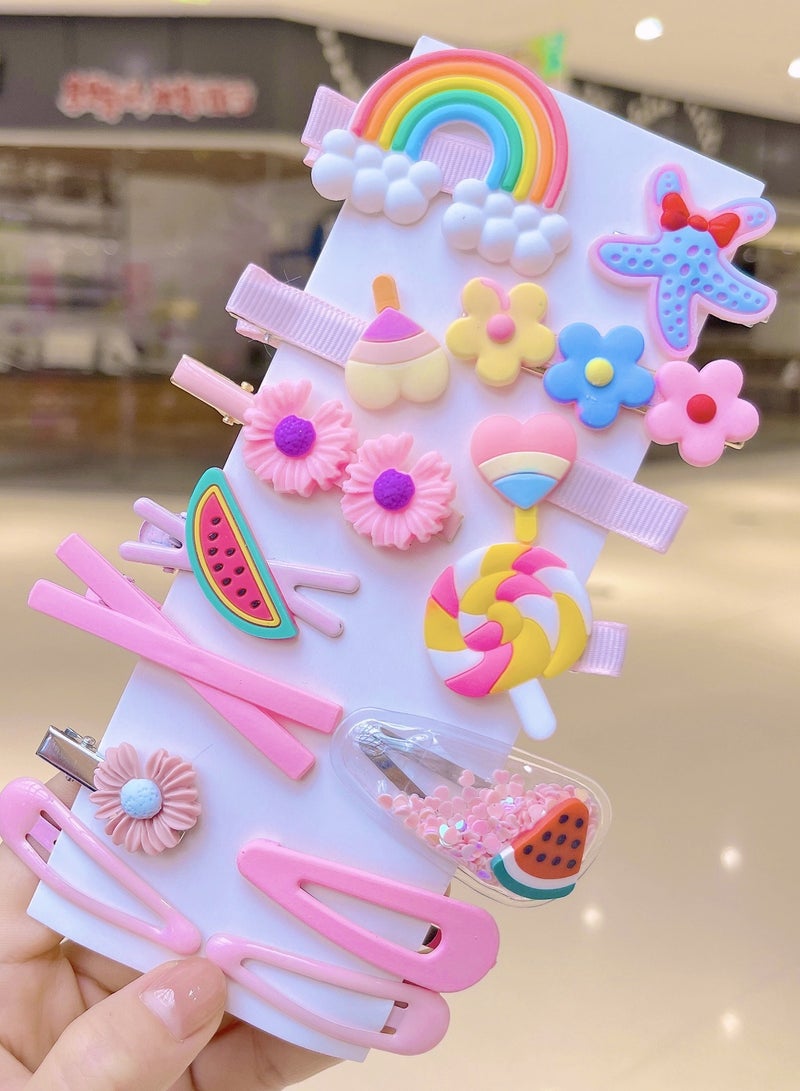 Innoshine 42-Piece Kids Hair Clips Set - Colorful Candy Color Toddler Girl Barrettes for Thin Hair, Girls Hair Accessories Hair Pins for Children - Image 5