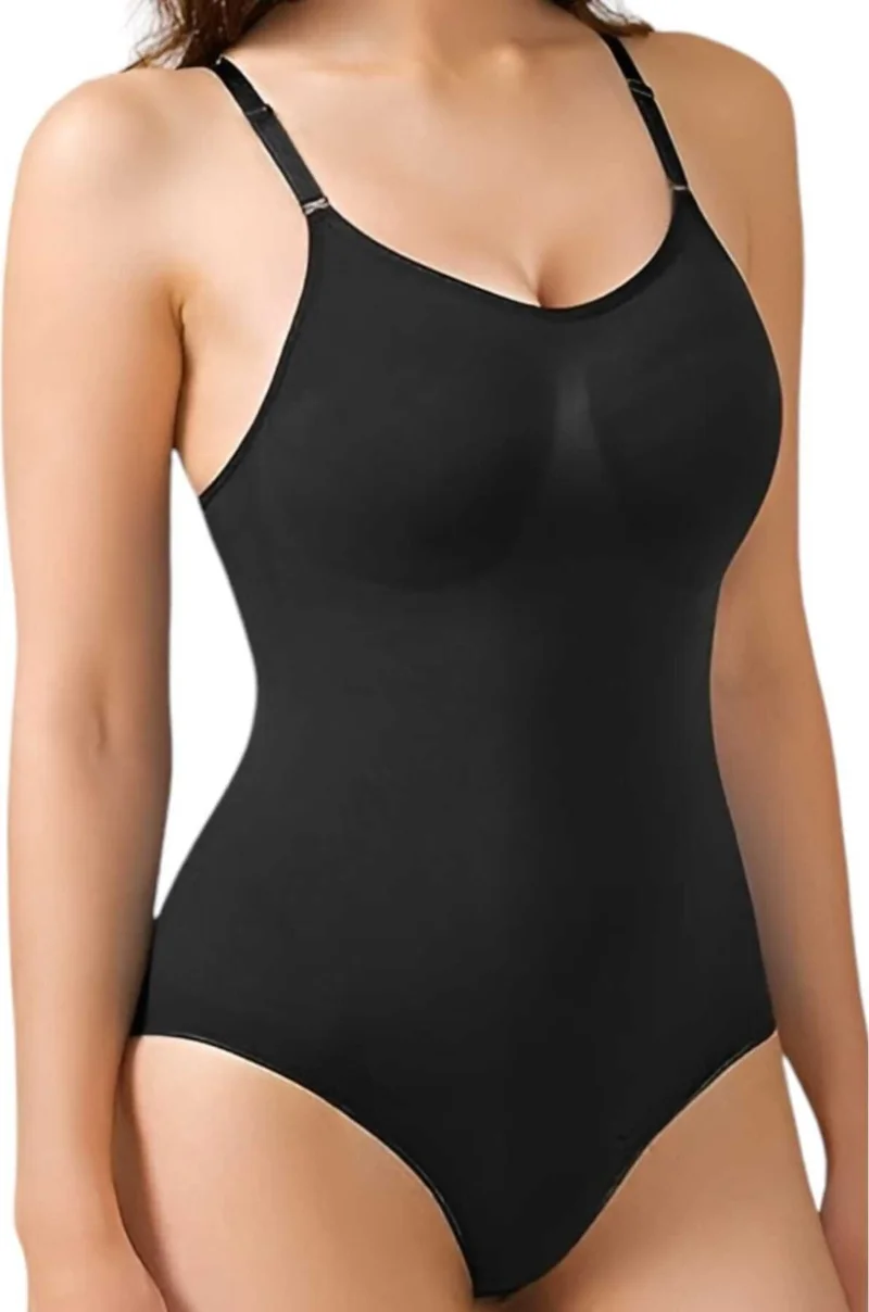 Tezzgelsin Women's Seamless Slimming Snap Rope Strap Slip Body Corset