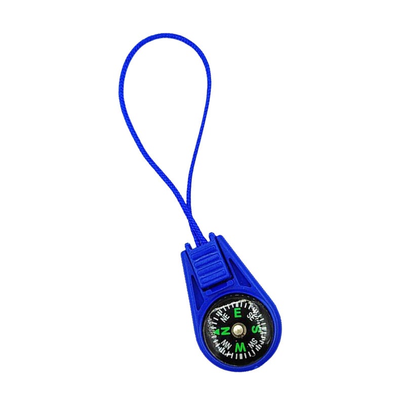 Blue Camping Hiking Pocket Compass Navigation Tool Outdoor Survival Mountaineering Pointer - Image 2