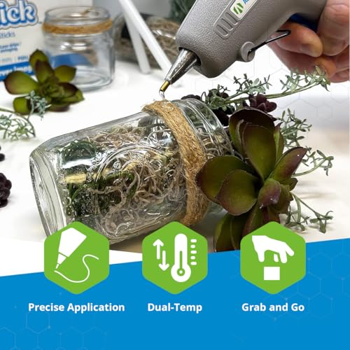 AdTech 0453 2-Temp Dual Temperature Hot Glue Gun Full Size, Light Gray - Image 5