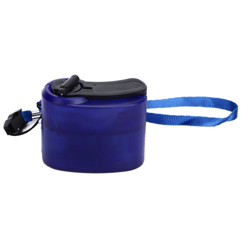 USB Hand Crank Phone Charger Portable Hand Power USB Charger for Outdoor Hiking Camping Blue - Image 1