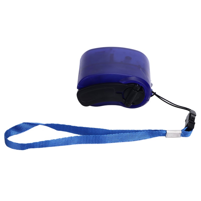 USB Hand Crank Phone Charger Portable Hand Power USB Charger for Outdoor Hiking Camping Blue - Image 4