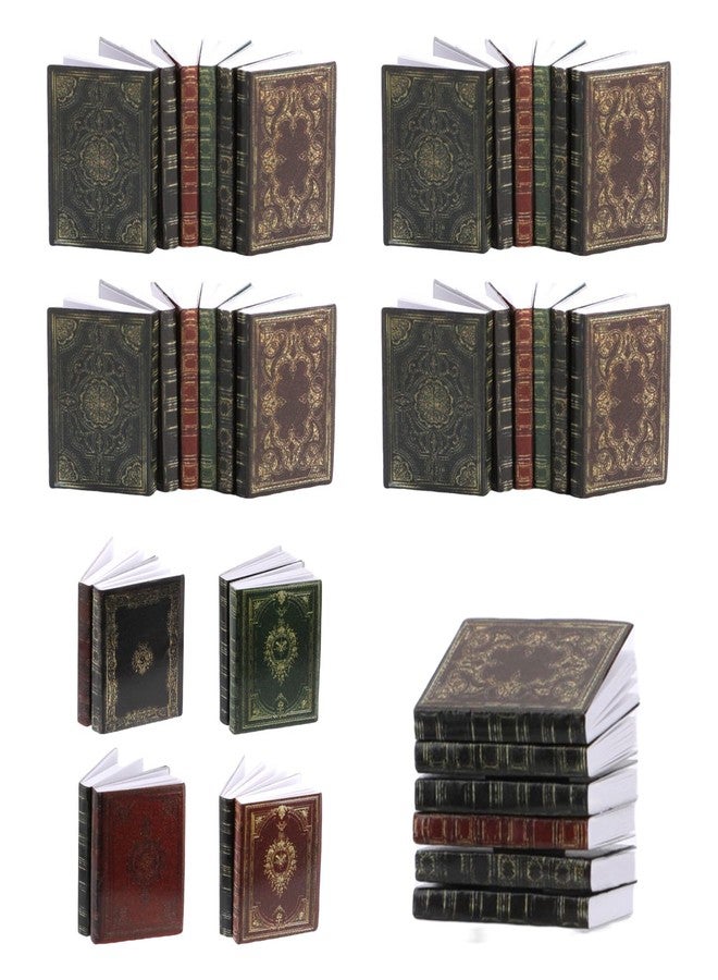 Gallipower 36pcs 1:12 Scale Mini Books,Miniatures Dollhouse Books,Assorted Timeless Miniatures Tiny Book for Dollhouse DIY Crafting Library Bookshelf Fillers Decoration Supplies Accessories(Retro Style) - Image 1