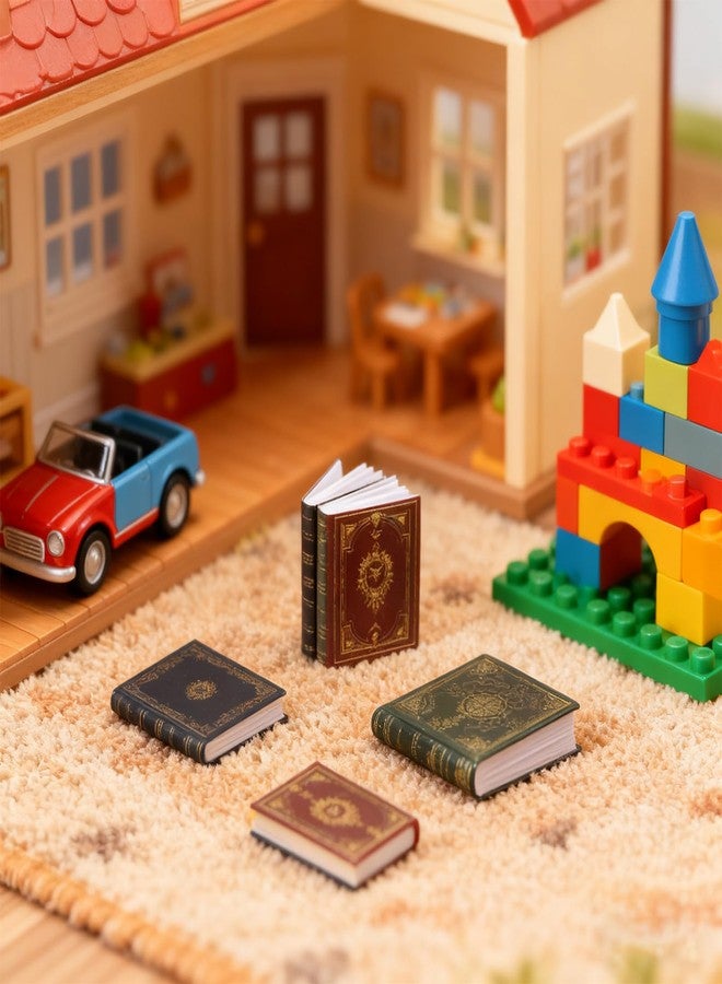 Gallipower 36pcs 1:12 Scale Mini Books,Miniatures Dollhouse Books,Assorted Timeless Miniatures Tiny Book for Dollhouse DIY Crafting Library Bookshelf Fillers Decoration Supplies Accessories(Retro Style) - Image 4