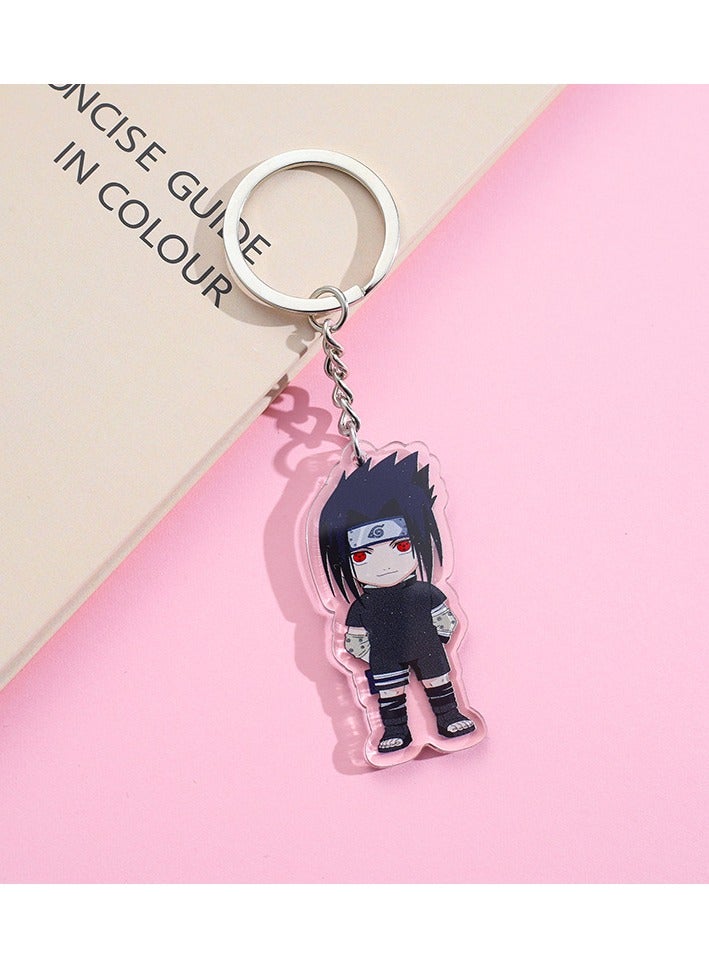 Anime Naruto Uchiha Sasuke Acrylic Keychain
