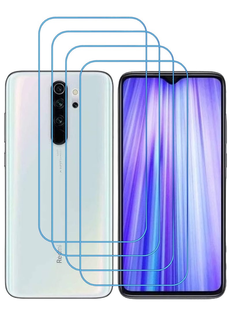 ACLIX 4 Pieces Antistatic ESD Dustproof Premium Quality High Definition Clear Tempered Glass Screen Protector Designed For Xiaomi Redmi Note 8 Pro - Image 1