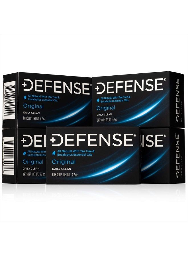 Defense Soap Original Tea Tree Bar Soap 4.2oz (Pack of 5) - Image 1