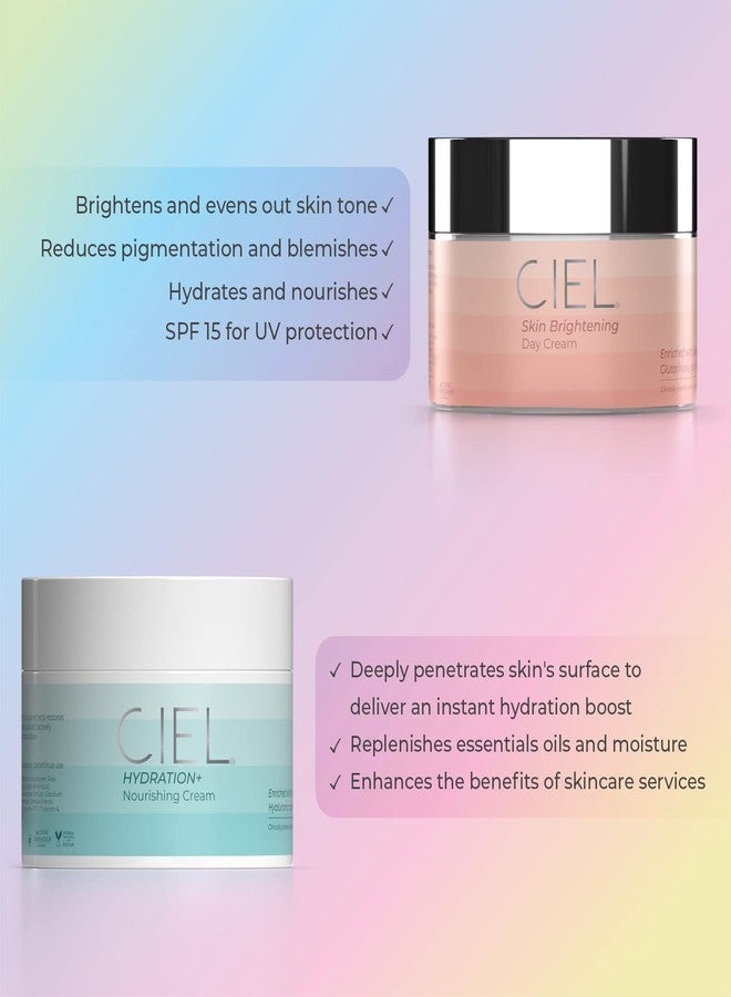 Ciel Skin Brightening Day Cream with SPF 15 and Hydration Plus Nourishing Cream With Hyaluronic Acid | Sun Protection | All Skin Types | Day Cream & Hydration+ Cream Combo - 200 gm - Image 5