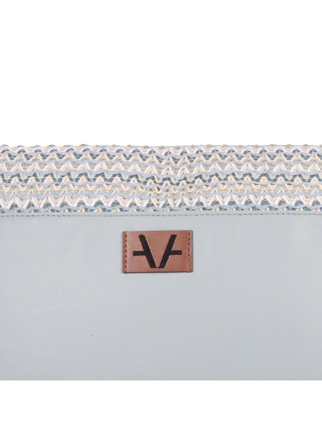 Avake Ocean Bloom Raffia Lightweight Sustainable Laptop Sleeve Bag - Image 2