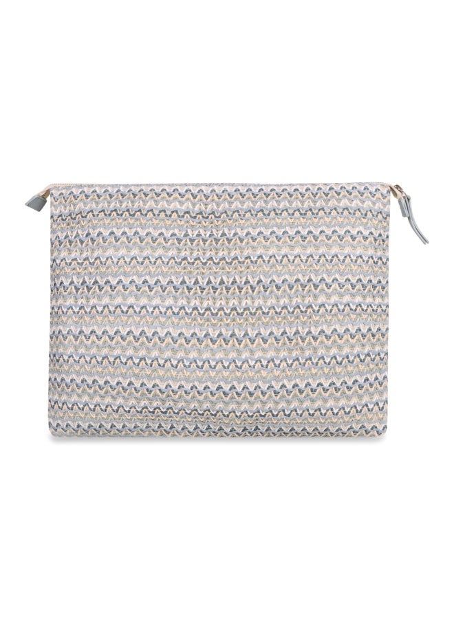 Avake Ocean Bloom Raffia Lightweight Sustainable Laptop Sleeve Bag - Image 5