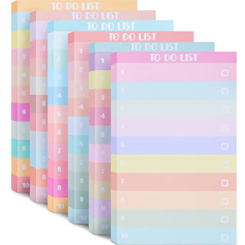 Sinmoe 300 Sheets to Do List Notepad Daily Checklist Sticky Notes Cute Undated Memo Pad Color Block to Do Note Pad Weekly Plan Agenda and Organizer Planners for College(Classic Style,3.14 x 5.11 Inch) - Image 1
