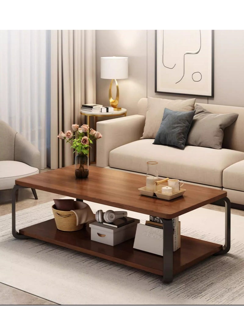 Generic 2-layer minimalist coffee table, 120*60*43cm  - Image 2