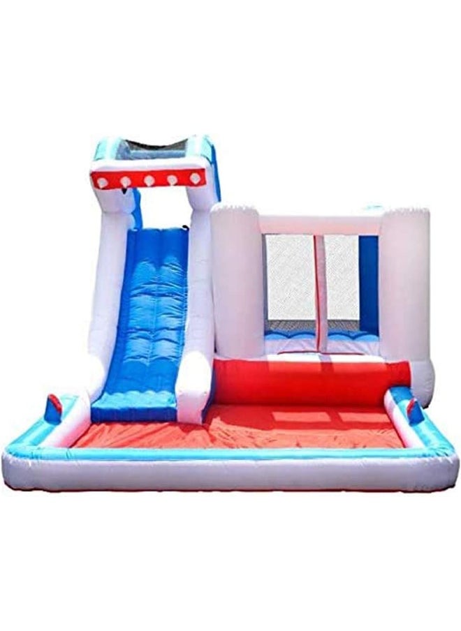 Rainbow Toys Rainbow Toys Inflatable Castles Shark Bouncy Slide For children Jumping Pad Children Recreation Inflatable Water Game Paddling Pool  - Image 4