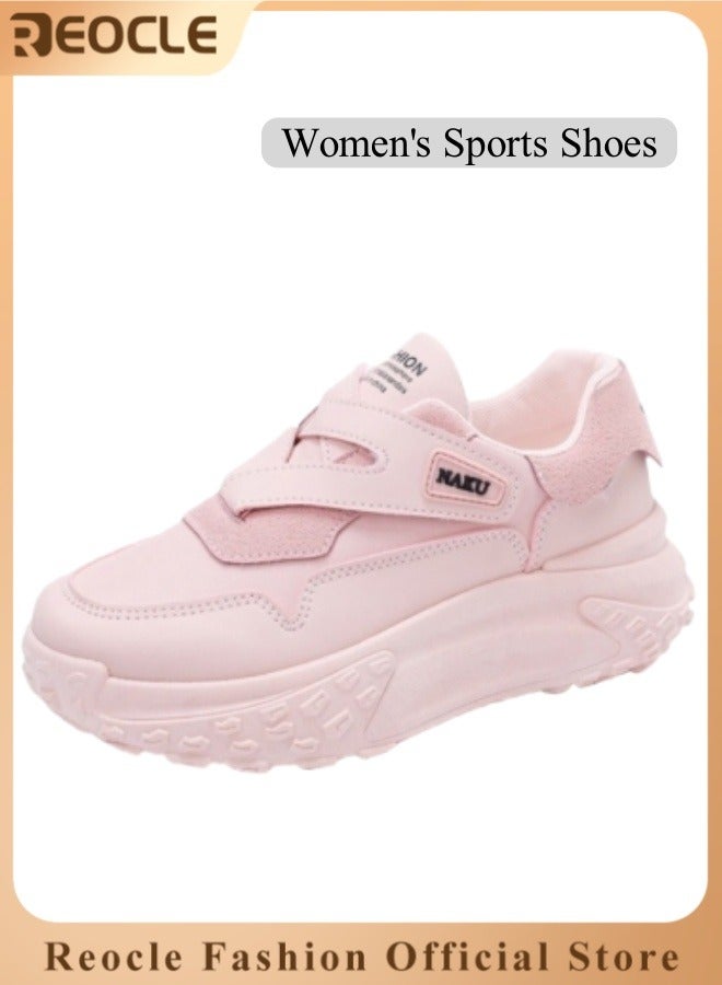 REOCLE Women's Shoes Sports Shoes Platform Flat Height Increase Fashion Shoes for Travel & Workout & Short Trips - Image 1