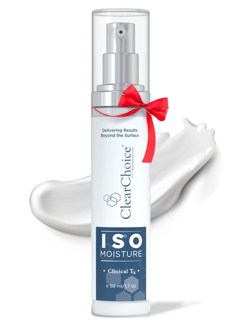 Clear Choice ISO Moisture Hydrating Face Moisturizer with Green Tea Centella Asiatica Hyaluronic Acid AntiAging AllDay Hydration Lightweight NonGreasy Formula for All Skin Types 17 oz