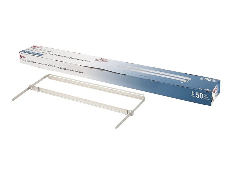 ACCO Brands مشابك أكو، متميزة، سعة 3"، مسافات 8.5"، مجموعة كاملة، 50/علبة (70723) - Image 2