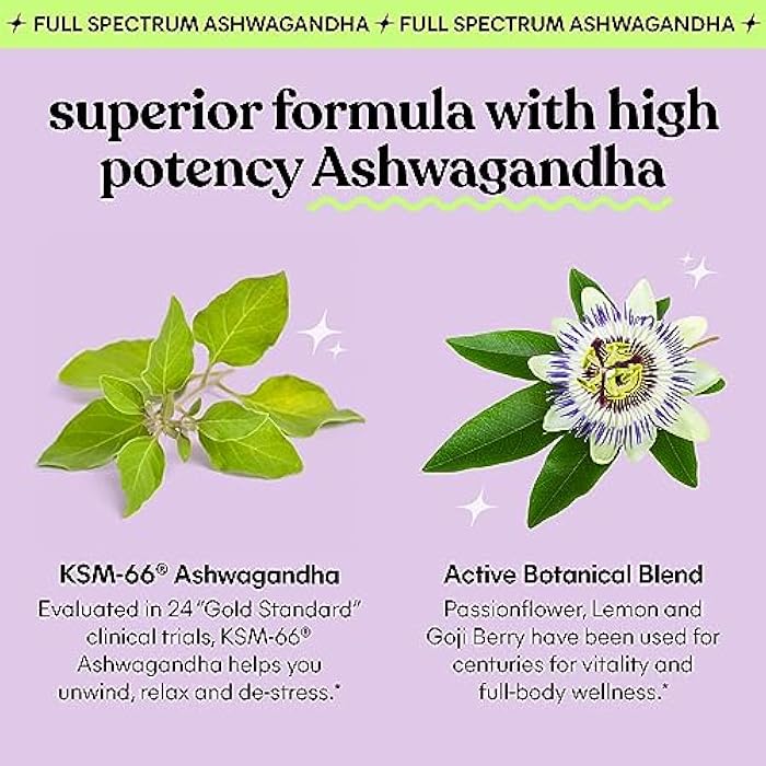 Lemme Chill Stress Relief Gummies with 300mg KSM-66 Ashwagandha, Lemon Balm, Passionflower & Goji to Support Relaxation, Healthy Cortisol & Sleep - Gluten-Free, Non-GMO, Mixed Berry (60 Count) - Image 3