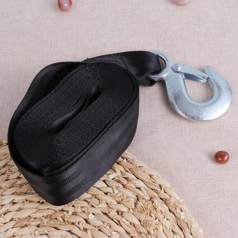 Winch Strap With Hook 800X4 7X0 5CM Durable Towing For Boats And Trailers Easy Installation Vibration Resistant - Image 5