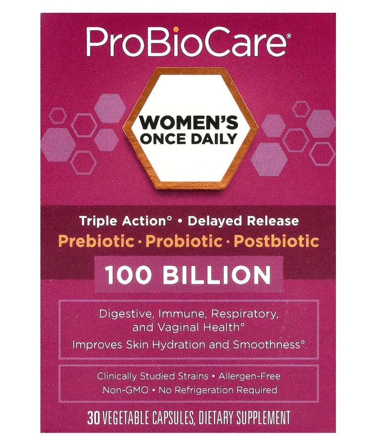 Women's Once Daily Probiotic 100 Billion 30 Vegetable Capsules