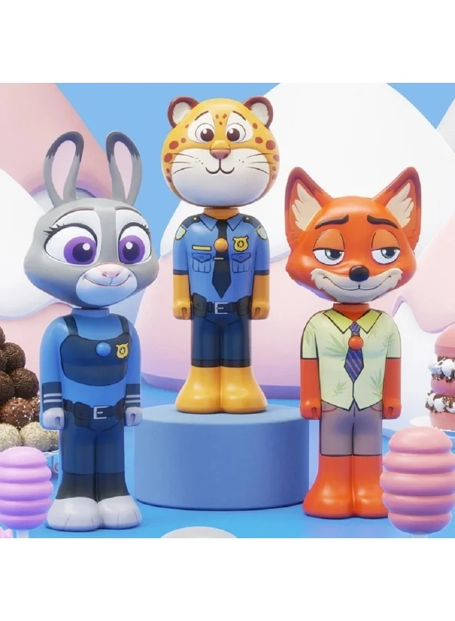 Disney nick Zootopia Baby Toothbrush with Nick & Judy Character Design, Soft Bristles Kids Toothbrush, Transformable Cartoon Toothbrush for Boys & Girls
