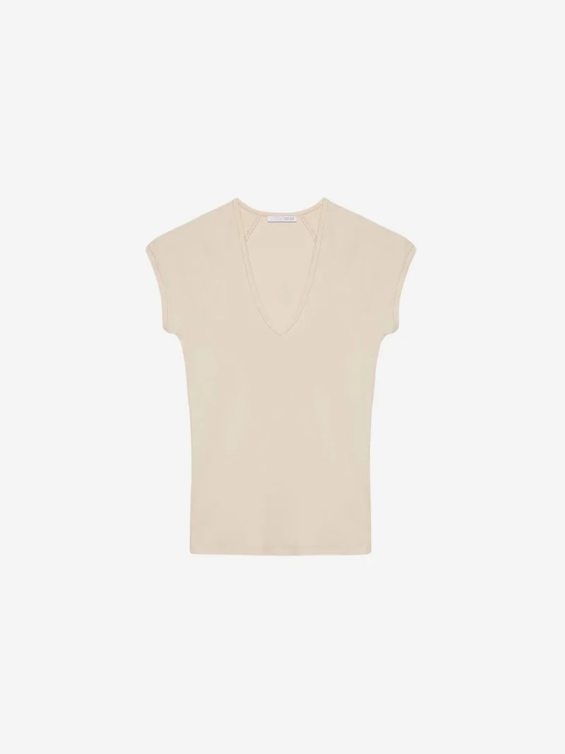 ديلفين DILVIN Slim Fit Crop Jersey Top