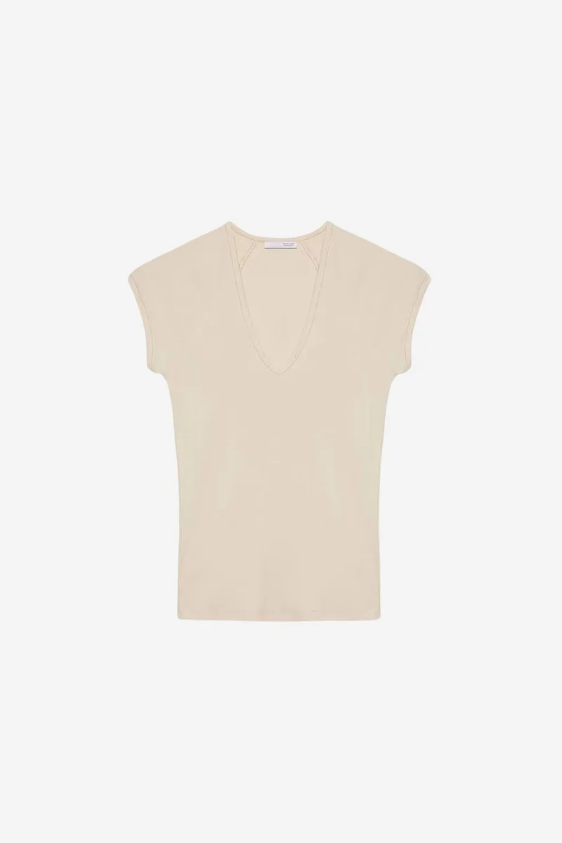 DILVIN Slim Fit Crop Jersey Top