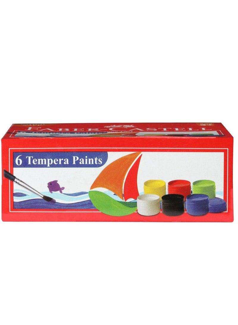 Creativity for Kids مجموعة ألوان تمبرا قابلة للغسل 6 من كريativity for Kids Little Creatives - مجموعة ألوان غير سامة للأطفال، ألوان زاهية ومشرقة، مستلزمات فنية للأطفال، هدية للأطفال - Image 1