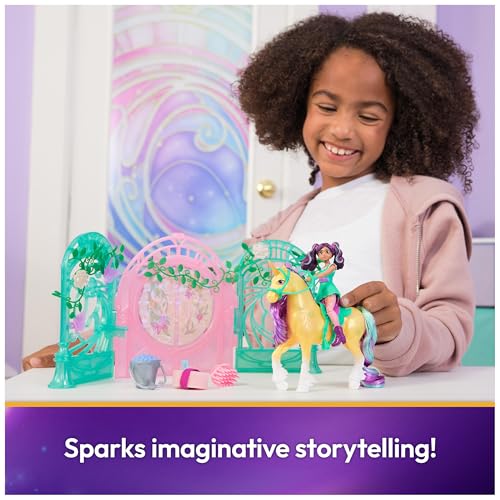 Unicorn Academy, Ava Doll & Color-Change Leaf Stall Playset with 15 Accessories, Dolls & Unicorn Toys, Gifts & Stocking Stuffers for Girls Ages 4 and up - Image 5