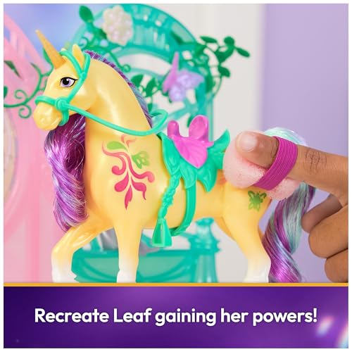 Unicorn Academy, Ava Doll & Color-Change Leaf Stall Playset with 15 Accessories, Dolls & Unicorn Toys, Gifts & Stocking Stuffers for Girls Ages 4 and up - Image 4