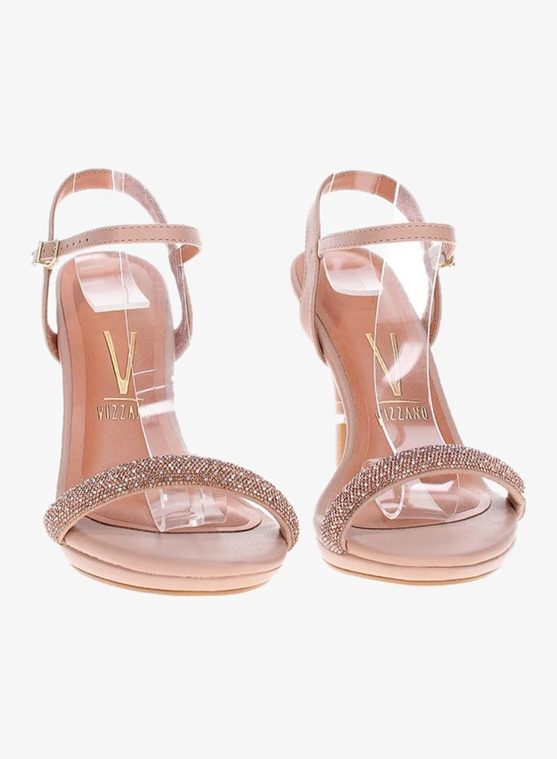 VIZZANO Beige Vizzano Ladies High Heel Sandals Dourado | Made In Brazil for Women | Best Price UAE
