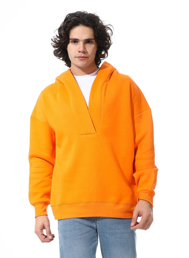 Defect Orange Hoodie With A Modern Cut From Defect - Image 1