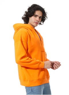 Defect Orange Hoodie With A Modern Cut From Defect  - Image 2